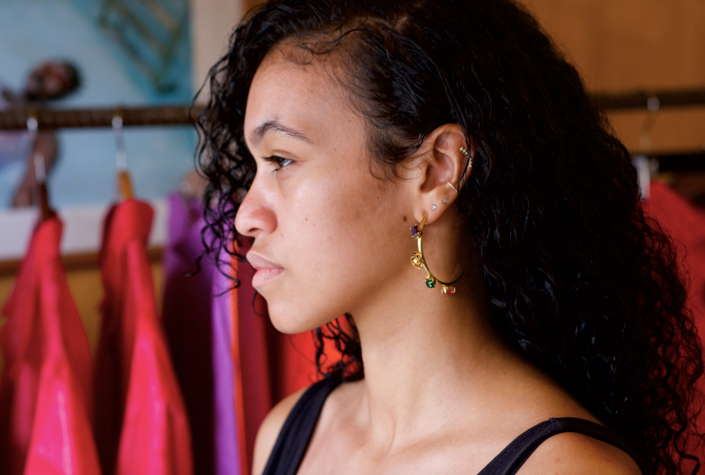 BOUCLES CREOLES COSMOS - BARBARISME