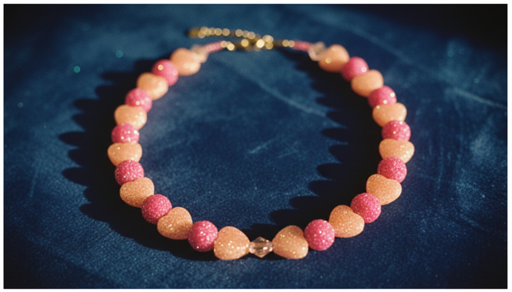 COLLIER CRUSH 8 ORANGE HEART - FARFELU