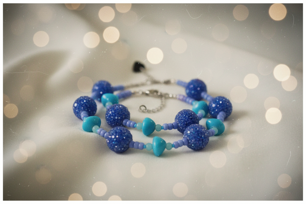 BRACELET 3 BONBON BLEU  - FARFELU