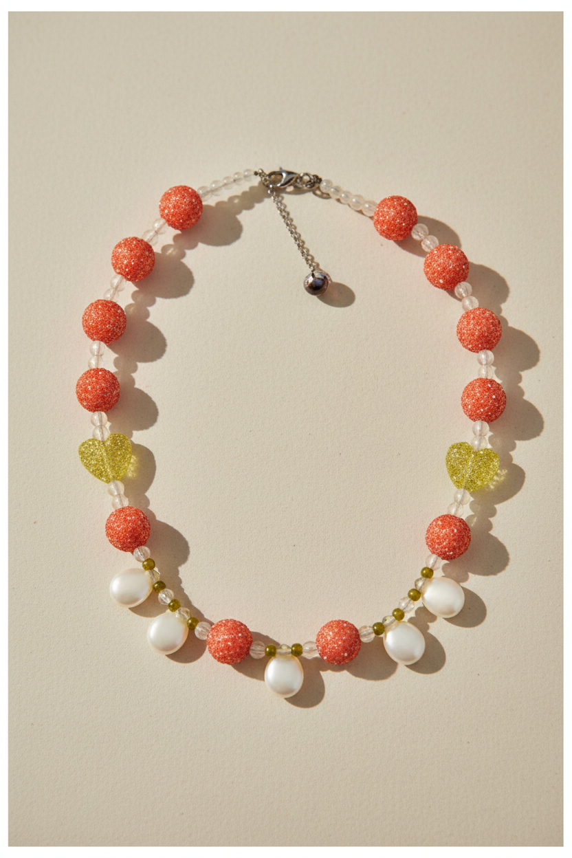 COLLIER CRUSH 10 BONBON ORANGE - FARFELU
