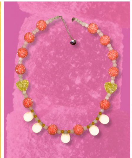 COLLIER CRUSH 10 BONBON ORANGE - FARFELU
