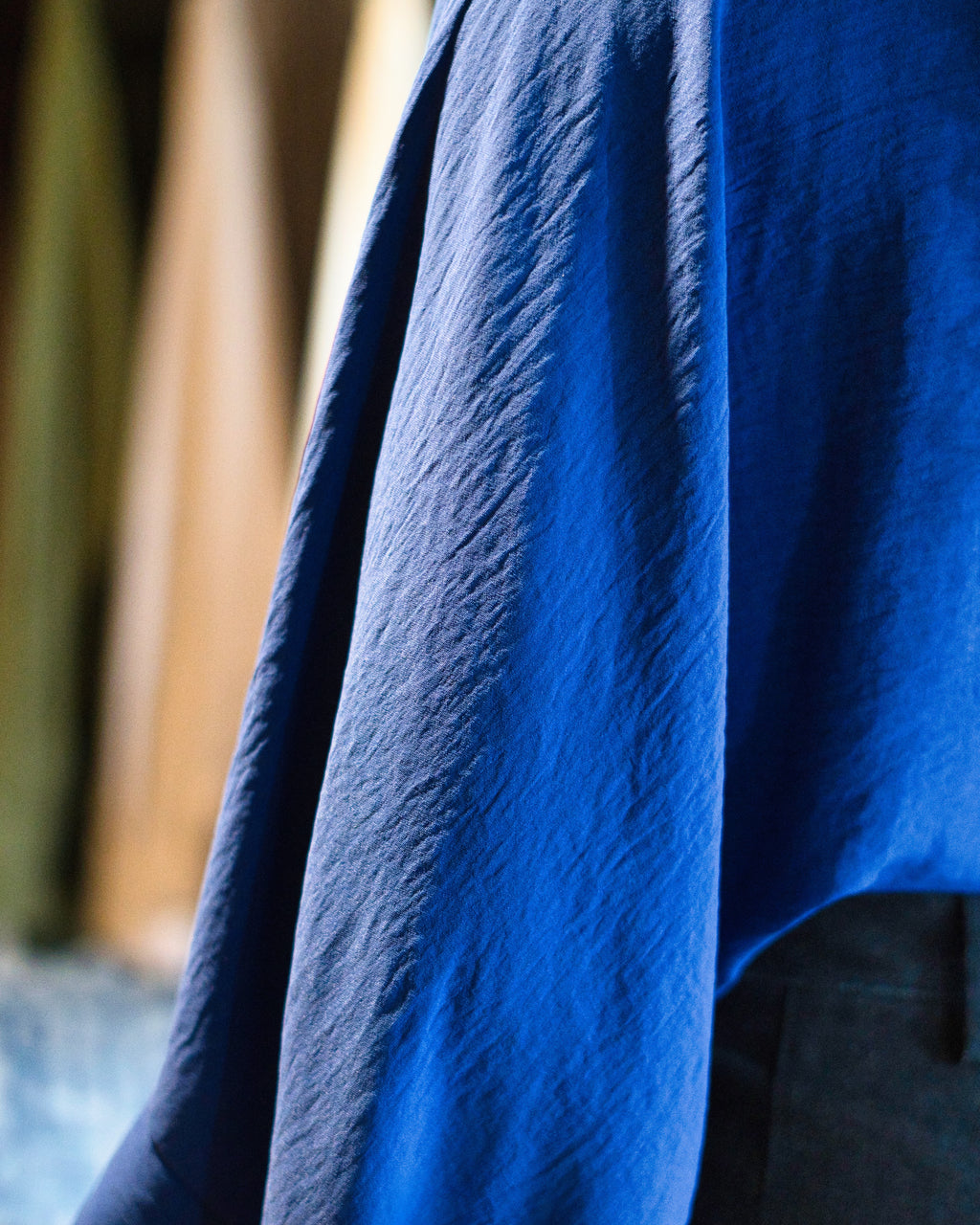 " Argus " top avec noeud - bleu