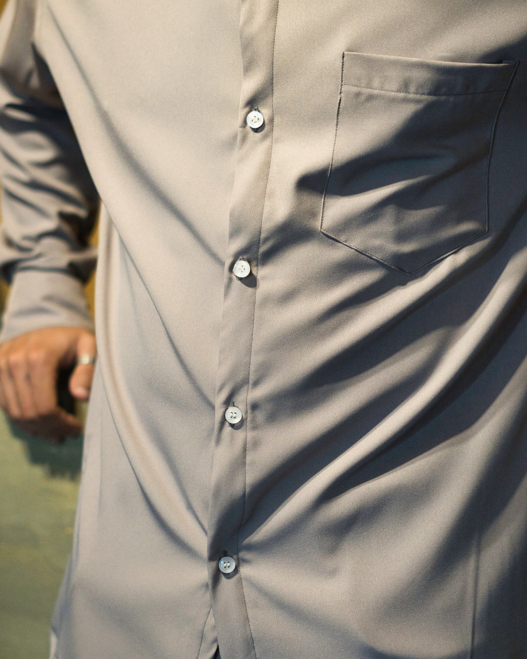 Chemise col rond " les intemporelles " - lavande