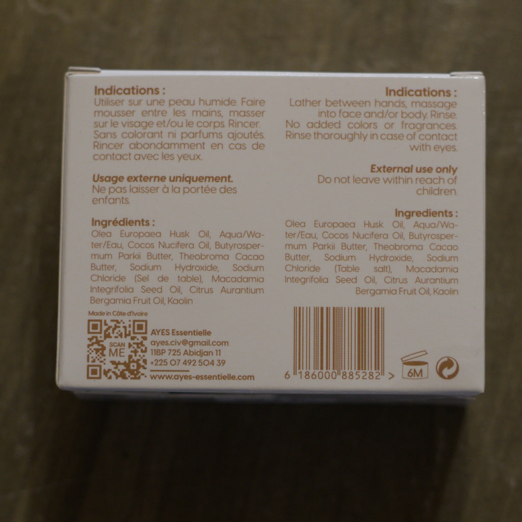 Savon Macadamia Bergamote - AYES