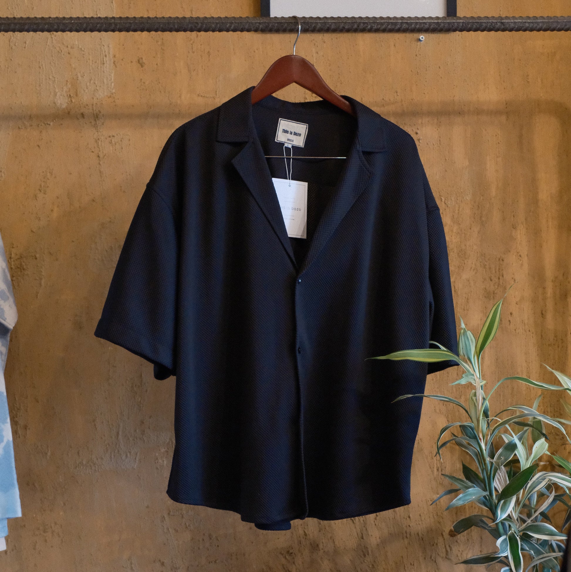 Col bowling noir texturé - DOZO New collection