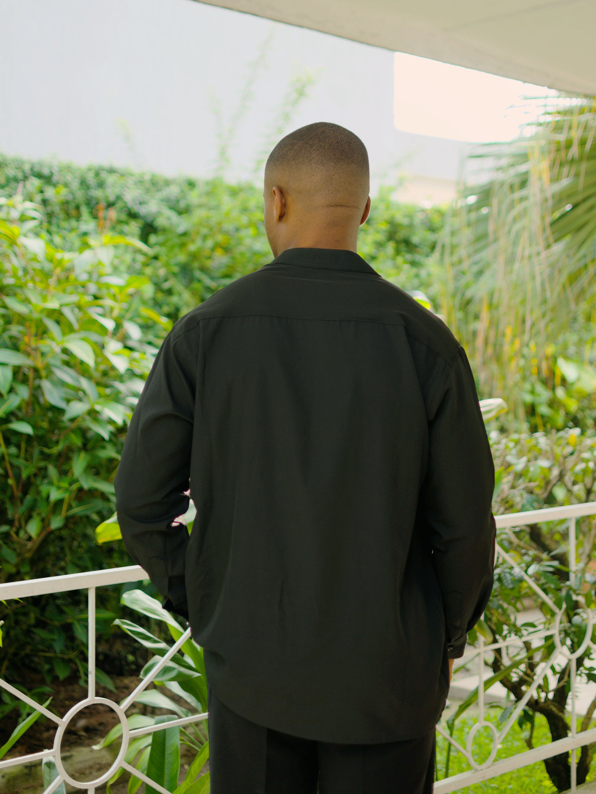 Chemise Col mao " les intemporelles " - Noir